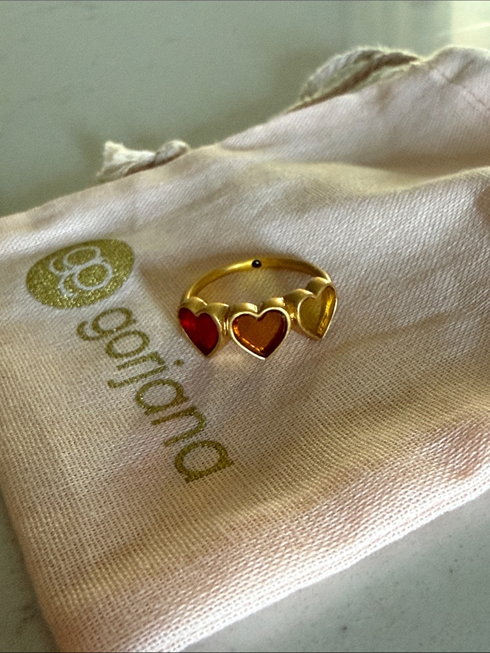 madewell triple heart ring